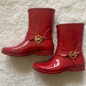 Michael Kors Red Rainboot (Short)